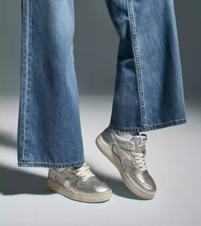 B.560 Metallic Wn Heritage leather sneaker