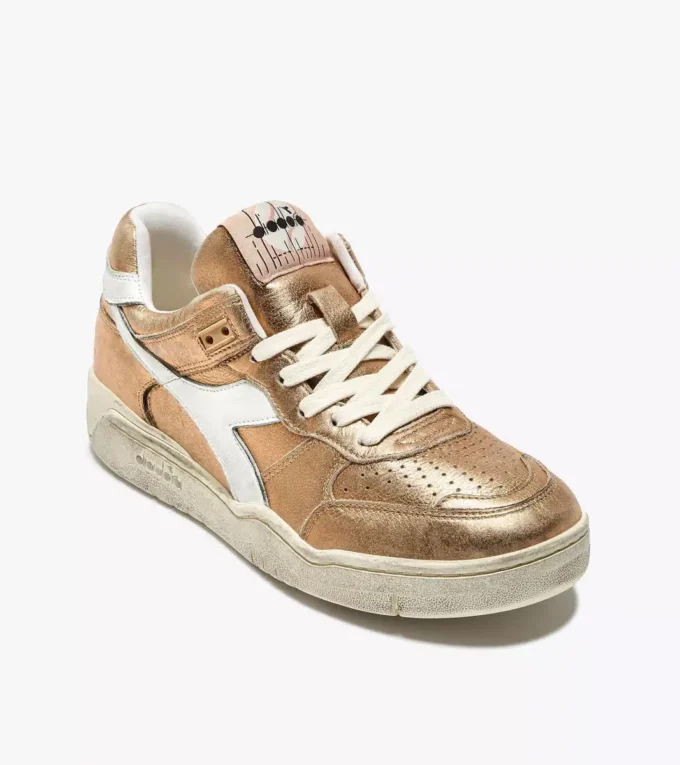B.560 Metallic Wn Heritage leather sneaker