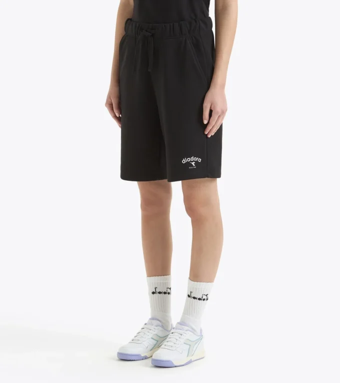 Bermuda Athl. Logo French terry cotton bermuda shorts – Gender Neutral