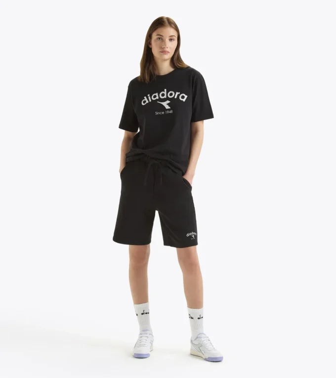 Bermuda Athl. Logo French terry cotton bermuda shorts – Gender Neutral
