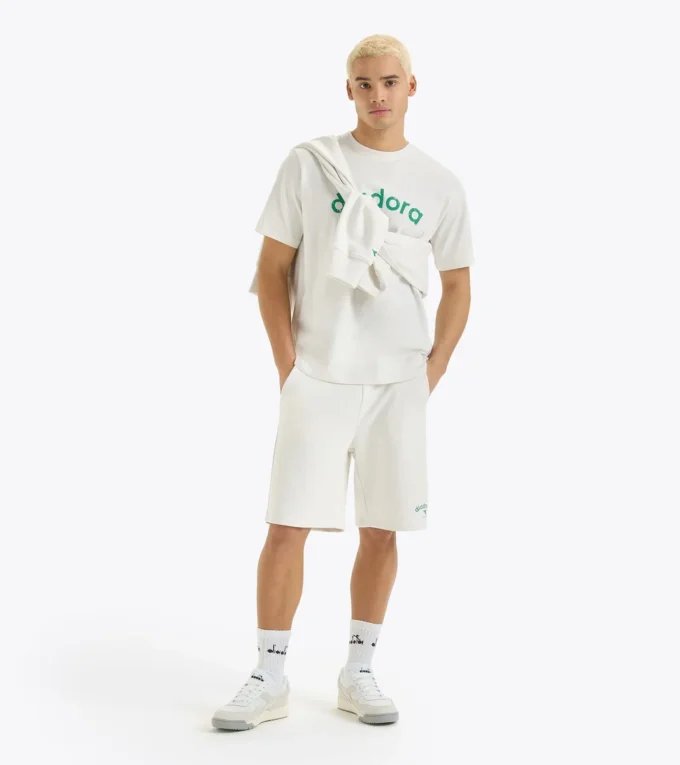 Bermuda Athl. Logo French terry cotton bermuda shorts – Gender Neutral