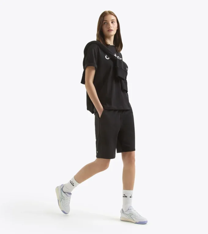 Bermuda Athl. Logo French terry cotton bermuda shorts – Gender Neutral