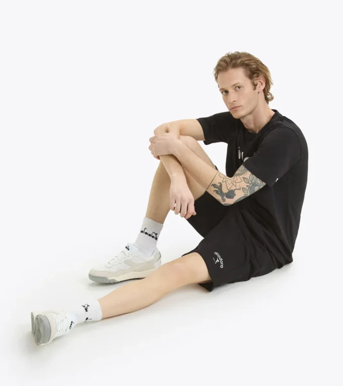 Bermuda Athl. Logo French terry cotton bermuda shorts – Gender Neutral