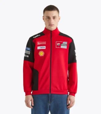 Full-Zip Ducati Replica Mgp25 Sporty Ducati 2025 MotoGP replica full-zip sweatshirt