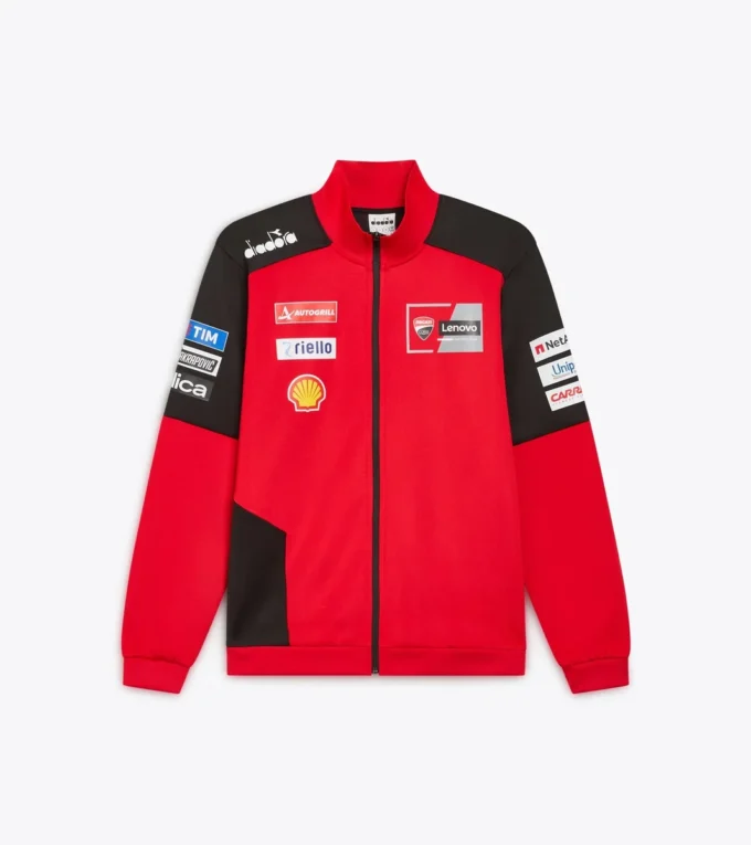 Full-Zip Ducati Replica Mgp25 Sporty Ducati 2025 MotoGP replica full-zip sweatshirt Full-Zip Ducati Replica Mgp25 Sporty Ducati 2025 MotoGP replica full-zip sweatshirt
