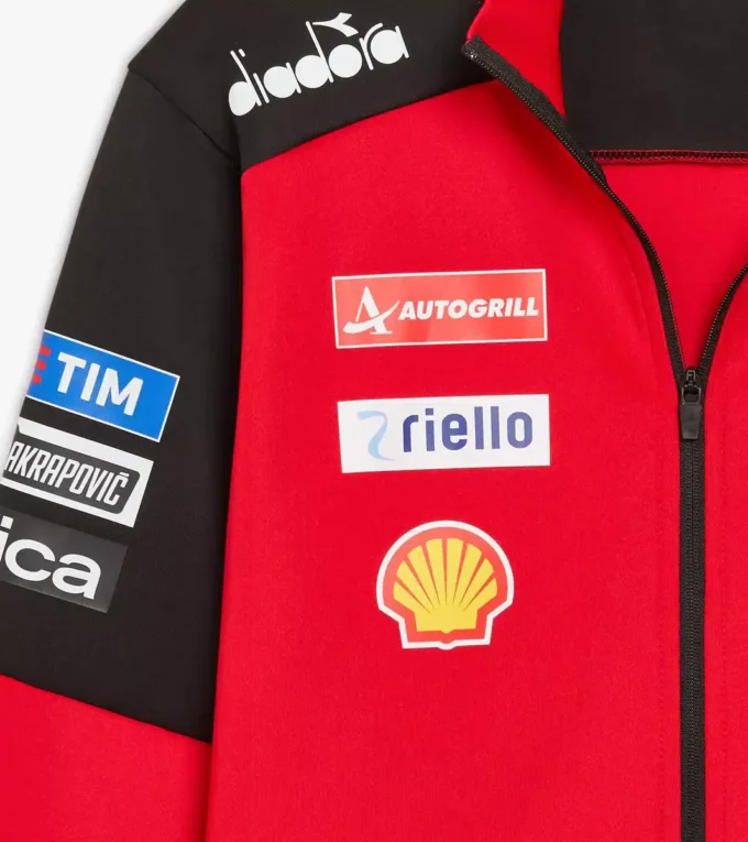 Full-Zip Ducati Replica Mgp25 Sporty Ducati 2025 MotoGP replica full-zip sweatshirt Full-Zip Ducati Replica Mgp25 Sporty Ducati 2025 MotoGP replica full-zip sweatshirt
