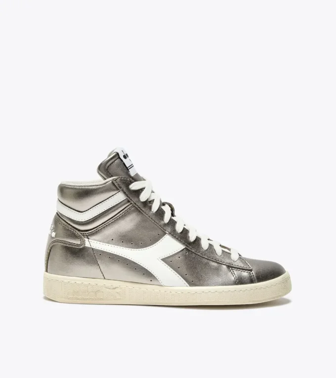 Game L High Metallic Wn Leather sports sneakers