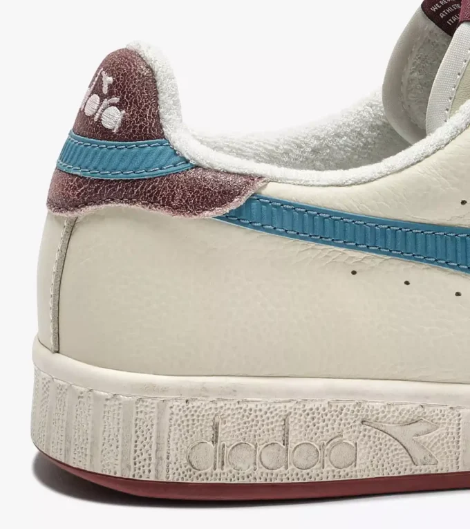 Game Low Stripes Waxed Retro-tennis sneaker Game Low Stripes Waxed Retro-tennis sneaker