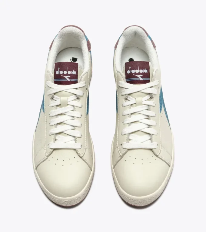 Game Low Stripes Waxed Retro-tennis sneaker Game Low Stripes Waxed Retro-tennis sneaker
