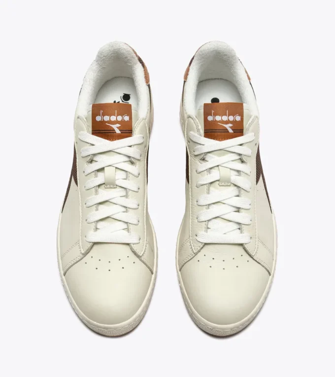 Game Low Stripes Waxed Retro-tennis sneaker Game Low Stripes Waxed Retro-tennis sneaker