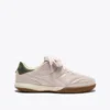 Gold Indoor Metal Terrace-style Leather Sneakers