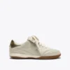 Gold Indoor Metal Terrace-style Leather Sneakers