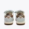 Gold Indoor Metal Terrace-style Leather Sneakers