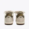 Gold Indoor Metal Terrace-style Leather Sneakers