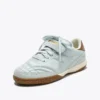 Gold Indoor Metal Terrace-style Leather Sneakers