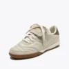 Gold Indoor Metal Terrace-style Leather Sneakers