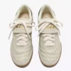Gold Indoor Metal Terrace-style Leather Sneakers