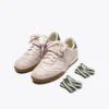Gold Indoor Metal Terrace-style Leather Sneakers