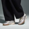 Gold Indoor Metallic Terrace sneakers in laminated leather Gold Indoor Metallic Terrace sneakers in laminated leather