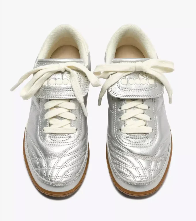 Gold Indoor Metallic Terrace sneakers in laminated leather Gold Indoor Metallic Terrace sneakers in laminated leather