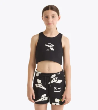 Jg. Crop Top Smile Logo T-shirt cropped logo – Girl