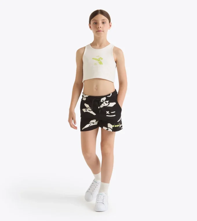 Jg. Crop Top Smile Logo T-shirt cropped logo – Girl Jg. Crop Top Smile Logo T-shirt cropped logo – Girl