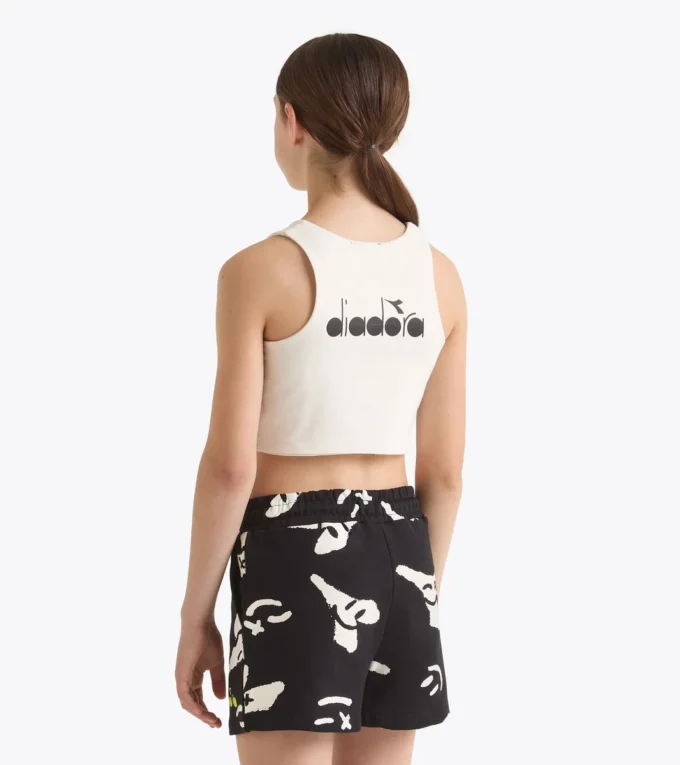 Jg. Crop Top Smile Logo T-shirt cropped logo – Girl Jg. Crop Top Smile Logo T-shirt cropped logo – Girl