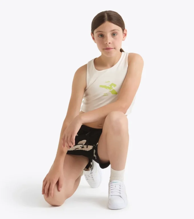 Jg. Crop Top Smile Logo T-shirt cropped logo – Girl Jg. Crop Top Smile Logo T-shirt cropped logo – Girl