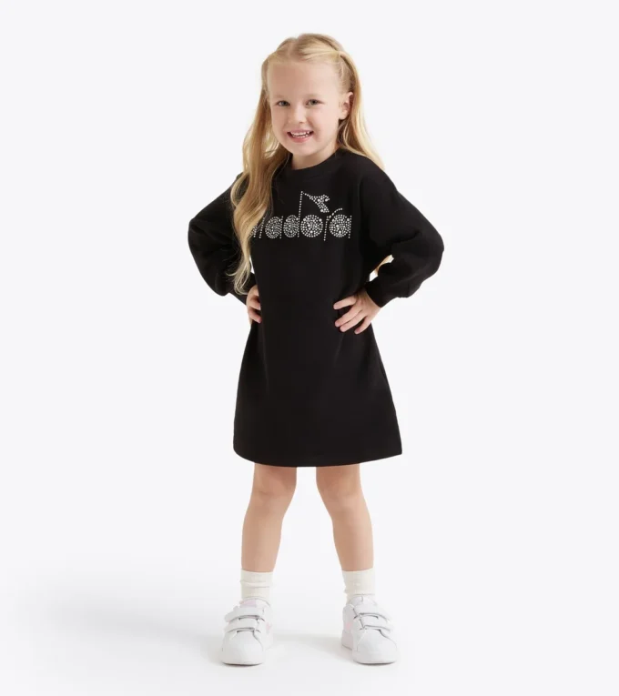 Jg. Dress Rhinestone Td Fleece-lined dress – Girls
