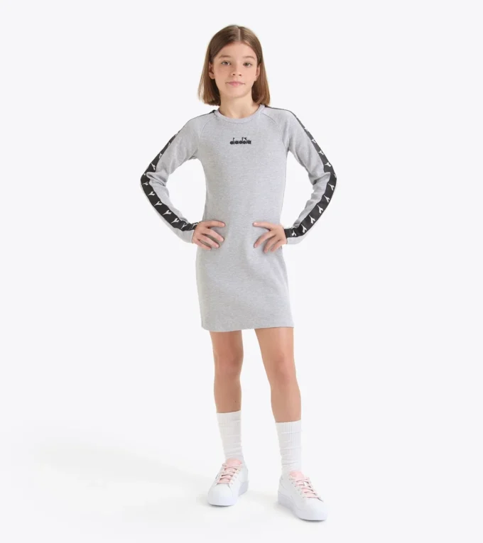 Jg. Dress Tape Sporty ribbed dress – Girl Jg. Dress Tape Sporty ribbed dress – Girl