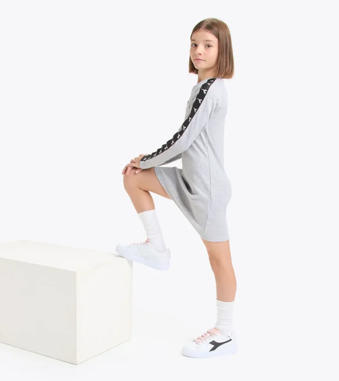 Jg. Dress Tape Sporty ribbed dress – Girl Jg. Dress Tape Sporty ribbed dress – Girl