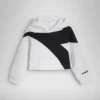 Jg.Hoodie Crop Power Logo Cotton sports sweatshirt – Girls