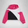 Jg.Hoodie Crop Power Logo Cotton sports sweatshirt – Girls