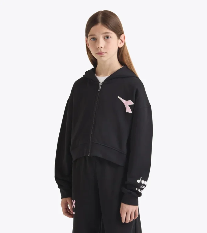 Jg. Hoodie Fz Pink Smile Hoodie with faded details – Girl Jg. Hoodie Fz Pink Smile Hoodie with faded details – Girl