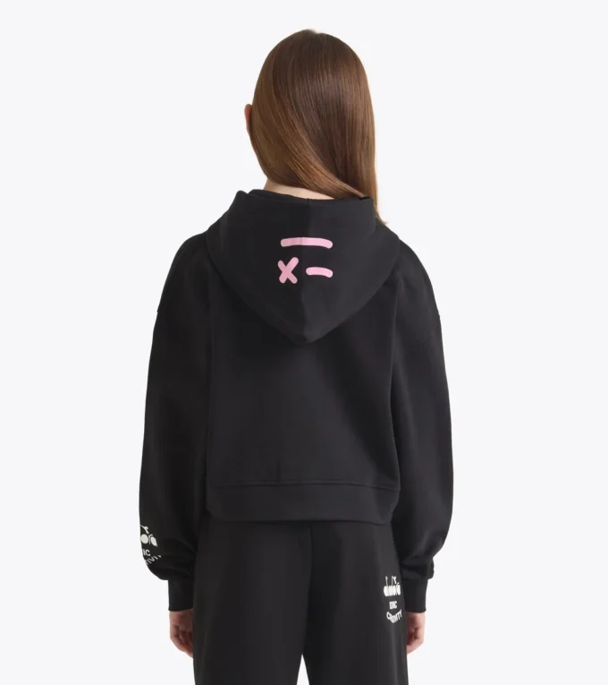 Jg. Hoodie Fz Pink Smile Hoodie with faded details – Girl Jg. Hoodie Fz Pink Smile Hoodie with faded details – Girl
