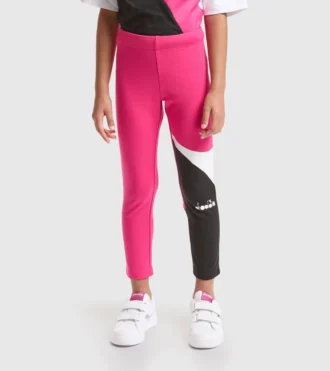 Jg.Leggings Power Logo Stretch cotton terrycloth sports leggings – Girls