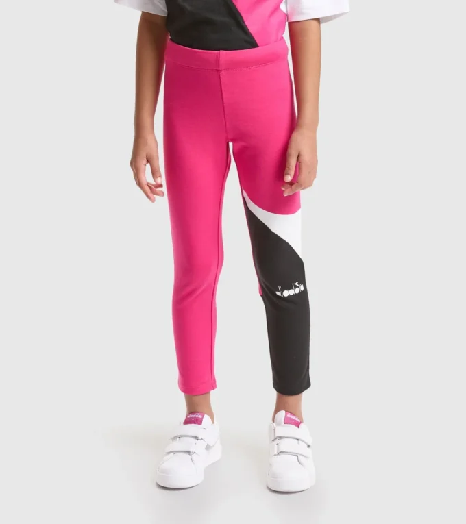 Jg.Leggings Power Logo Stretch cotton terrycloth sports leggings – Girls Jg.Leggings Power Logo Stretch cotton terrycloth sports leggings – Girls