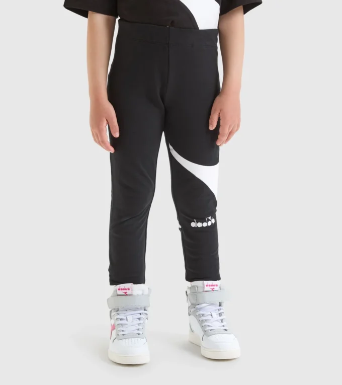 Jg.Leggings Power Logo Stretch cotton terrycloth sports leggings – Girls Jg.Leggings Power Logo Stretch cotton terrycloth sports leggings – Girls