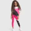 Jg.Leggings Power Logo Stretch cotton terrycloth sports leggings – Girls Jg.Leggings Power Logo Stretch cotton terrycloth sports leggings – Girls
