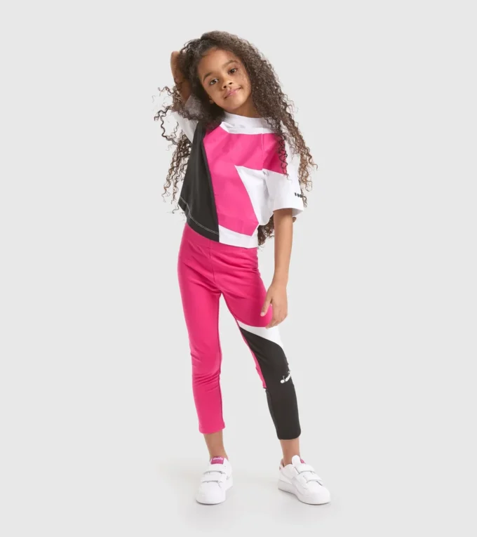 Jg.Leggings Power Logo Stretch cotton terrycloth sports leggings – Girls Jg.Leggings Power Logo Stretch cotton terrycloth sports leggings – Girls