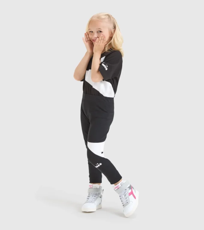 Jg.Leggings Power Logo Stretch cotton terrycloth sports leggings – Girls Jg.Leggings Power Logo Stretch cotton terrycloth sports leggings – Girls