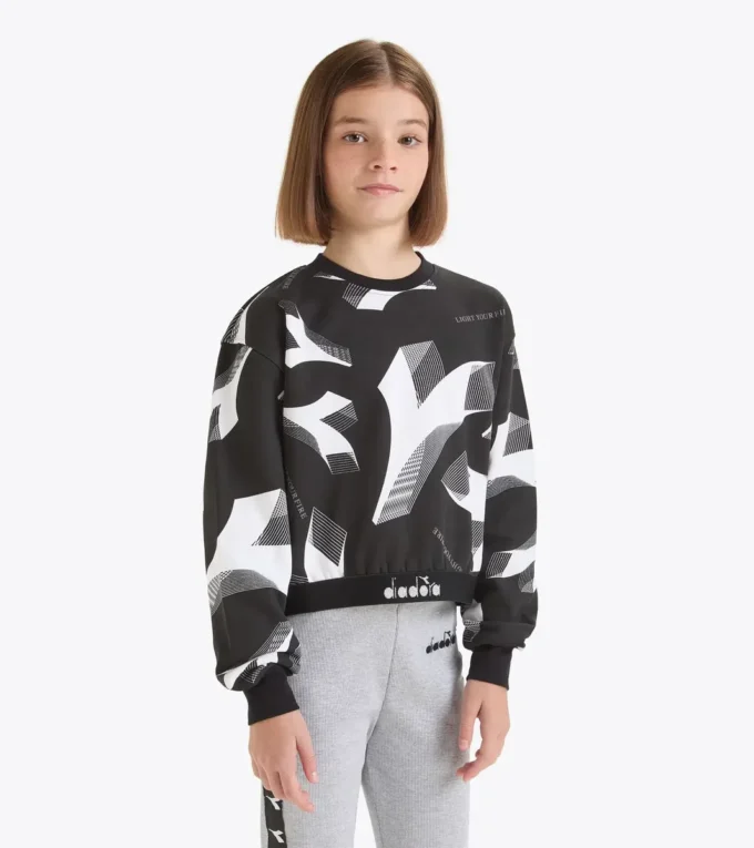 Jg. Sweatshirt Crop Aop Cropped sweatshirt – Girl Jg. Sweatshirt Crop Aop Cropped sweatshirt – Girl