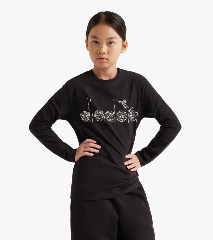 Jg. T-Shirt Ls Rhinestone Long-sleeved t-shirt – Girls