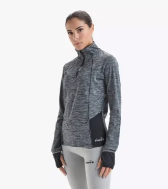 L. Warm Up Winter Sweat Be One 1/2 zip running top