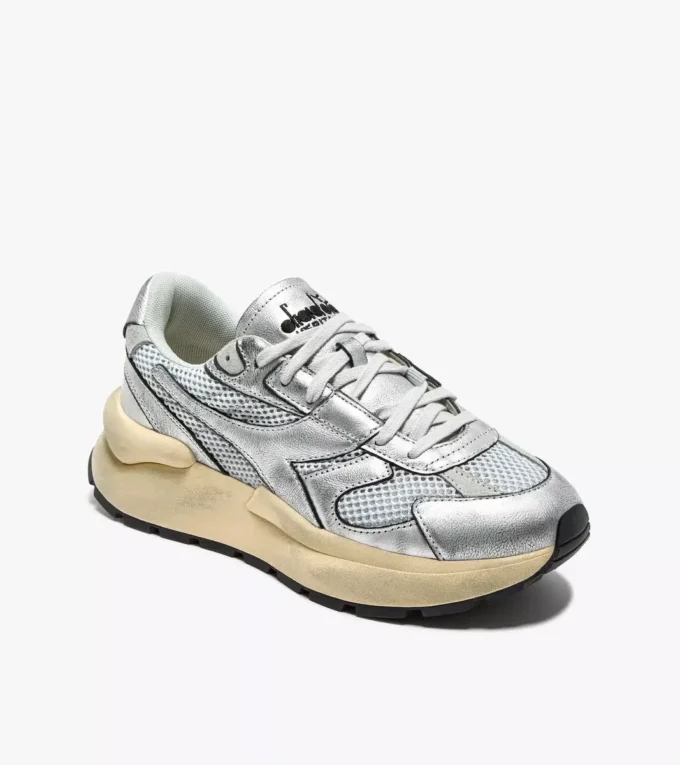 Mercury Elite Silver Used Wn Heritage leather sneaker