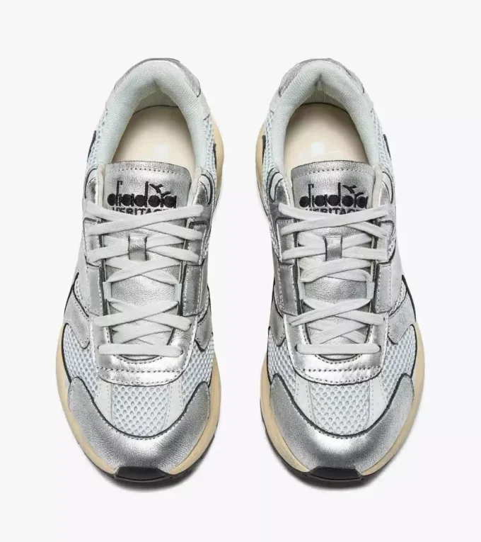 Mercury Elite Silver Used Wn Heritage leather sneaker