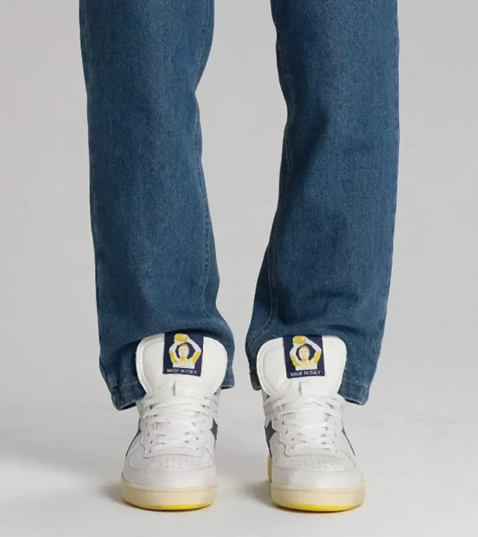 Mi Basket Forty Knit Italia Heritage leather sneaker Mi Basket Forty Knit Italia Heritage leather sneaker