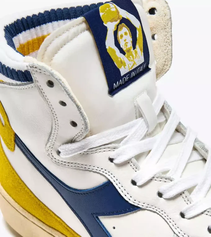 Mi Basket Forty Knit Italia Heritage leather sneaker Mi Basket Forty Knit Italia Heritage leather sneaker