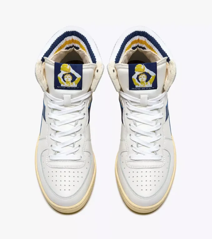 Mi Basket Forty Knit Italia Heritage leather sneaker Mi Basket Forty Knit Italia Heritage leather sneaker