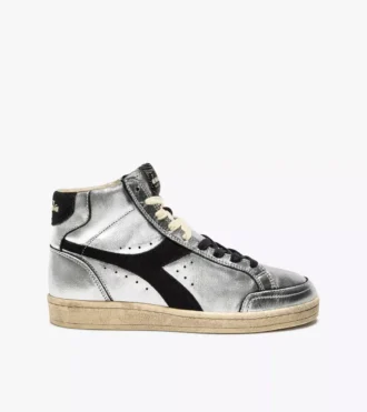 Prestige High Metal Used Heritage sneaker made from leather